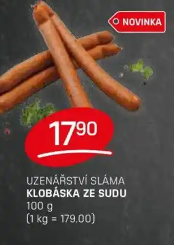 Flop Uzenářství sláma Klobáska ze sudu nabídka