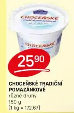Flop Choceňské Tradiční pomazánkové nabídka