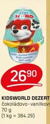 Flop Kidsworld dezert nabídka