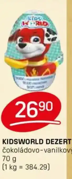 Flop Kidsworld dezert nabídka