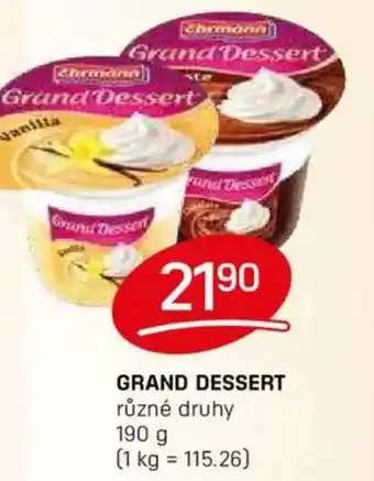 Flop Grand Dessert nabídka