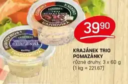 Flop Krajánek Trio pomazánky nabídka