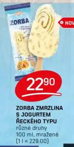Flop ZORBA Zmrzlina s jogurtem řeckého typu nabídka