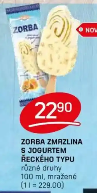 Flop ZORBA Zmrzlina s jogurtem řeckého typu nabídka