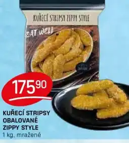 Flop Kuřecí stripsy Obalované zippy style nabídka