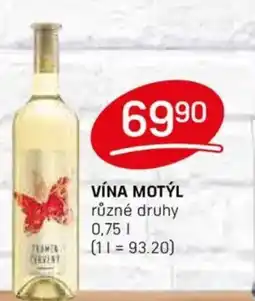 Flop Vína Motýl nabídka