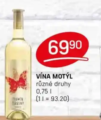 Flop Vína Motýl nabídka