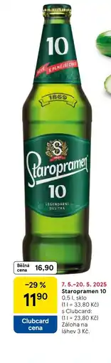 Tesco Staropramen 10 nabídka