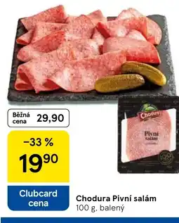 Tesco Chodura Pivní salám nabídka