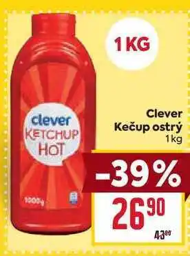 Billa Clever Kečup ostrý 1kg nabídka