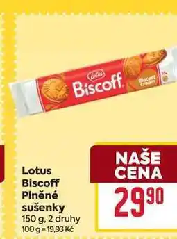 Billa Lotus Biscoff Plněné sušenky 150 g nabídka