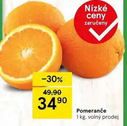 Tesco Pomeranče nabídka