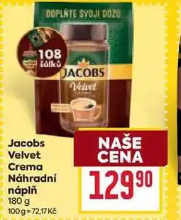 Billa Jacobs Velvet Crema Náhradní náplň 180 g nabídka