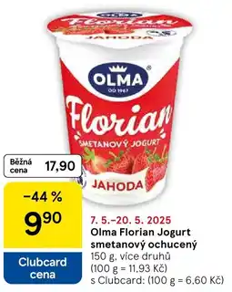 Tesco OLMA Florian Jogurt smetanový ochucený nabídka