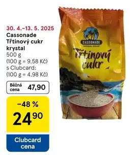 Tesco Cassonade Třtinový cukr krystal nabídka
