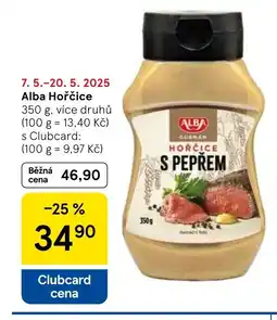 Tesco ALBA Hořčice nabídka