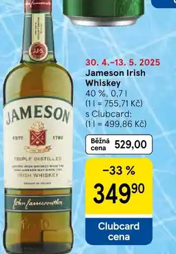 Tesco Jameson Irish Whiskey nabídka