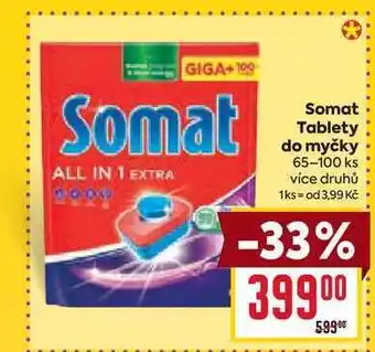 Billa Somat Tablety do myčky 65-100 ks nabídka