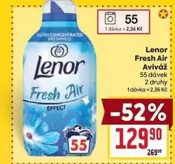 Billa Lenor Fresh Air Aviváž 55 dávek nabídka