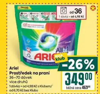 Billa Ariel Prostředek na praní 36-70 dávek nabídka