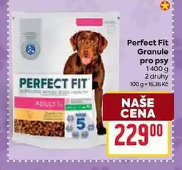 Billa Perfect Fit Granule pro psy 1400 g nabídka