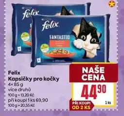 Billa Felix Kapsičky pro kočky 4× 85 g nabídka