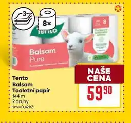 Billa Tento Balsam Toaletní papír 144 m nabídka