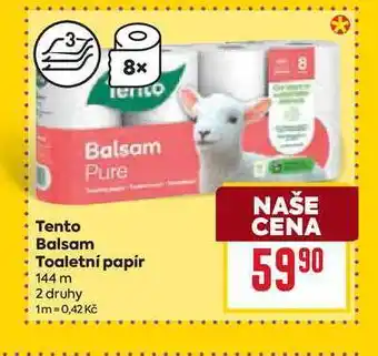 Billa Tento Balsam Toaletní papír 144 m nabídka