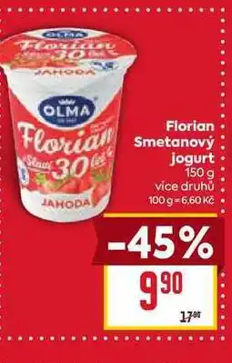 Billa Florian Smetanový jogurt 150 g nabídka