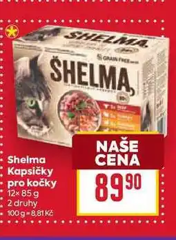 Billa Shelma Kapsičky pro kočky 12× 85 g nabídka