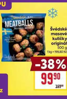 Billa Švédské masové kuličky originál 500 g nabídka