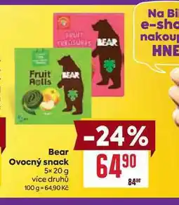 Billa Bear Ovocný snack 5x 20 g nabídka