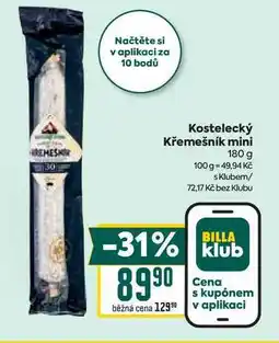 Billa Kostelecký Křemešník mini 180 g nabídka