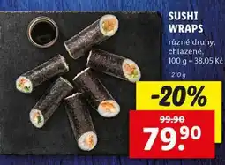 Lidl SUSHI WRAPS, 210 g nabídka