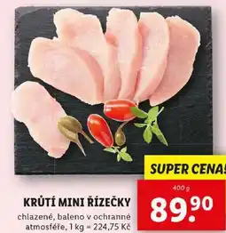Lidl KRŮTÍ MINI ŘÍZEČKY, 400 g nabídka