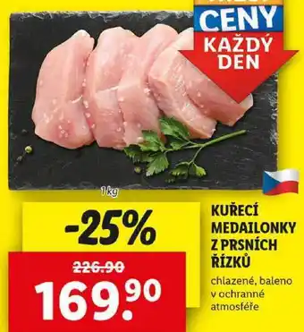 Lidl KUŘECÍ MEDAILONKY Z PRSNÍCH ŘÍZKŮ, 1 kg nabídka
