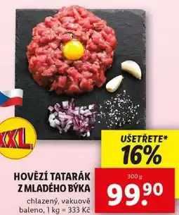 Lidl HOVĚZÍ TATARÁK Z MLADÉHO BÝKA, 300 g nabídka