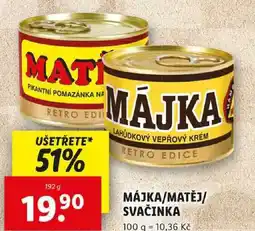 Lidl MÁJKA/MATĚJ/SVAČINKA, 192 g nabídka