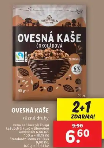 Lidl OVESNÁ KAŠE, 65 g nabídka