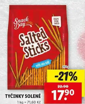 Lidl TYČINKY SOLENÉ, 250 g nabídka