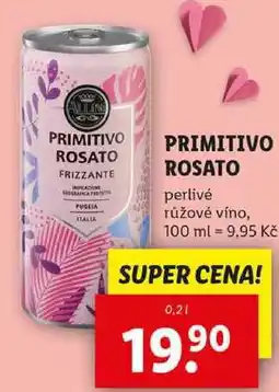 Lidl PRIMITIVO ROSATO, 0,2 l nabídka