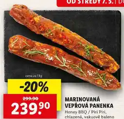 Lidl MARINOVANÁ VEPŘOVÁ PANENKA, cena za 1 kg nabídka