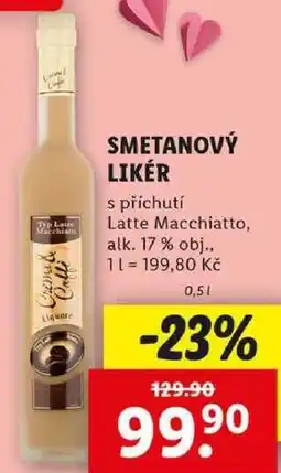 Lidl SMETANOVÝ LIKÉR, 0,5 l nabídka