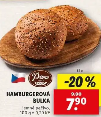 Lidl HAMBURGEROVÁ BULKA, 85 g nabídka