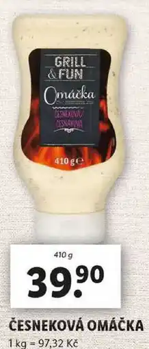 Lidl ČESNEKOVÁ OMÁČKA, 410 g nabídka
