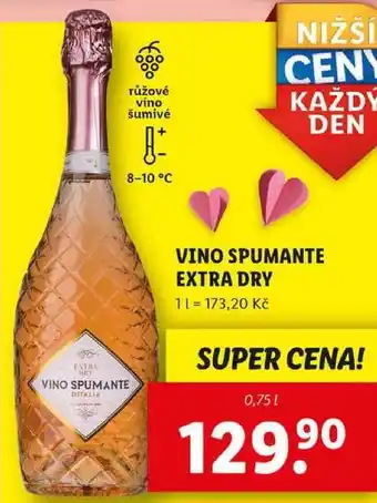 Lidl VINO SPUMANTE EXTRA DRY, 0,75 l nabídka