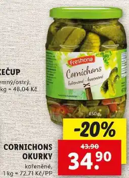 Lidl CORNICHONS OKURKY, 850 g nabídka