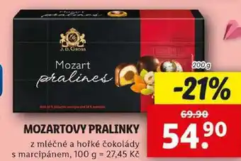 Lidl MOZARTOVY PRALINKY, 200 g nabídka