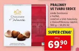 Lidl PRALINKY VE TVARU SRDCE, 200 g nabídka
