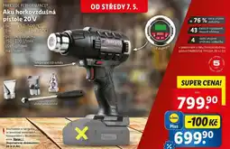 Lidl Aku horkovzdušná pistole 20 V nabídka